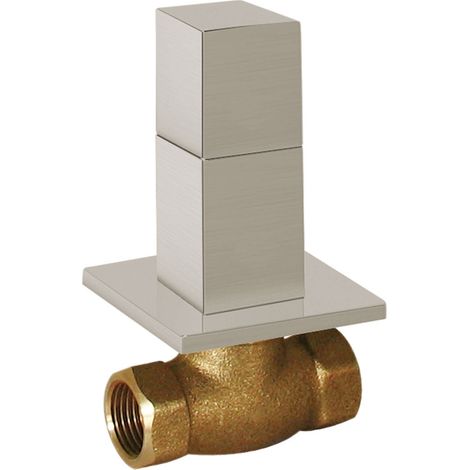 TRES 00715501AC Llave de Paso Empotrada Color Acero - ref: 00715501AC