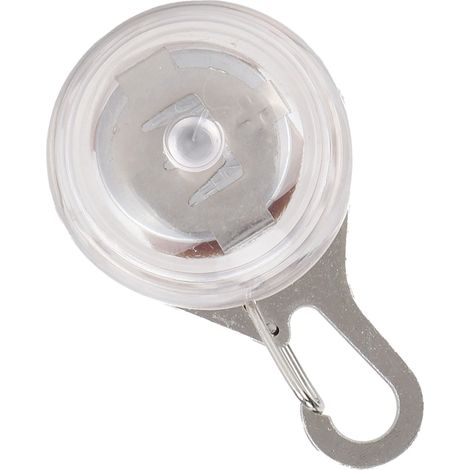 Pendentif lumineux LED pour animaux de compagnie, 3 modes d'éclairage, lumière d'avertissement de sécurité nocturne, collier à clipser (blanc transparent) (1/5)