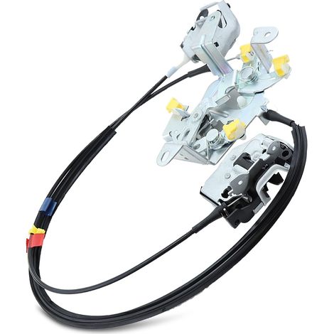 Verrou de porte arrière et câble côté conducteur gauche Adefol pour Ford F250 F350 F450 F550 Super Duty 1999-2007, assemblage des verrous supérieur et inférieur Remplace 6C3Z-28264A01-A 6C3Z28264A01A (1/5)