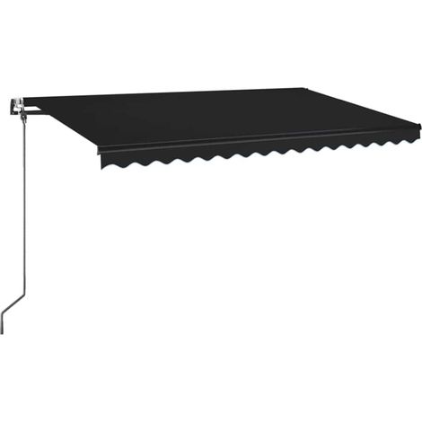 Maison Exclusive - Tenda Automatica con Sensore Vento e LED 450x350 cm Antracite (1/5)
