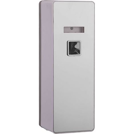 Dispensador de aerosoles con pantalla LCD de calidad hotelera, mando a distancia y temporizador, color plata. (1/2)