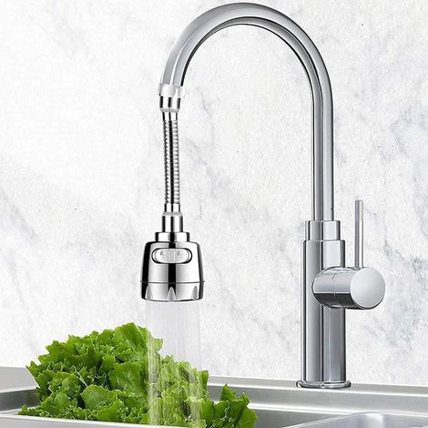 Bec de robinet de cuisine rotatif 360°, tête de robinet orientable multifonction (1/3)