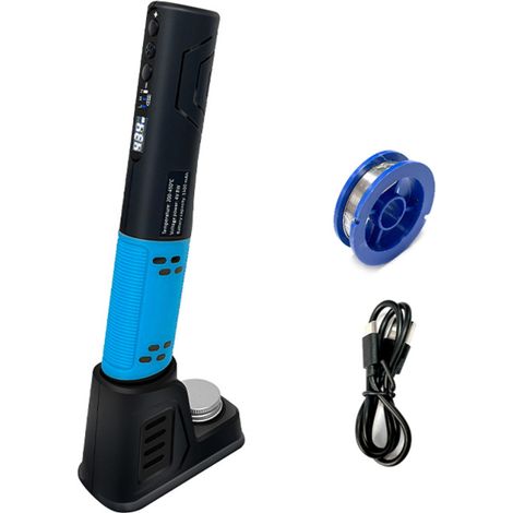 Fer à souder électrique intelligent portable 200-450 ℃, stylo de soudage USB multifonctionnel avec fonction d'éclairage LED (1/5)
