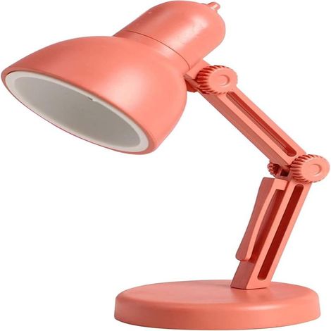 Lampe de bureau légère et mignonne avec mini lampe de lecture LED magnétique rose rouge (1/5)