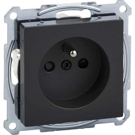 Merten M-Plan - prise 2P+T - NF - borne auto - anthracite (MTN2500-0414) (1/3)