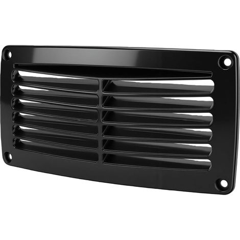 Rectangular Black ABS Ventilation Cover, Grille (1/5)