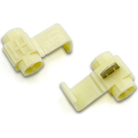 Confezione da 100 terminali a innesto rapido gialli per connettori elettrici. (1/5)