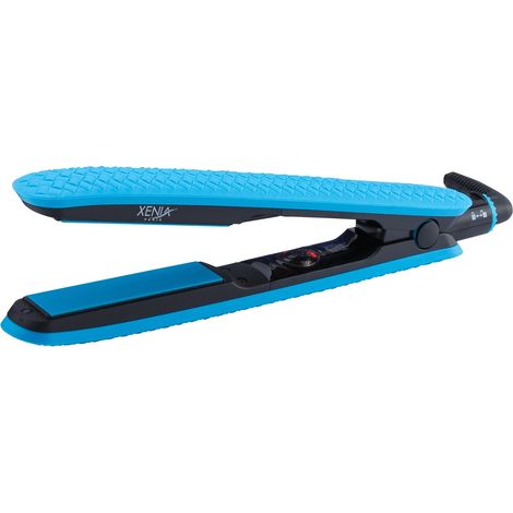 Xenia Paris JS-140207: Blue Silicone Hair Straightener (1/5)