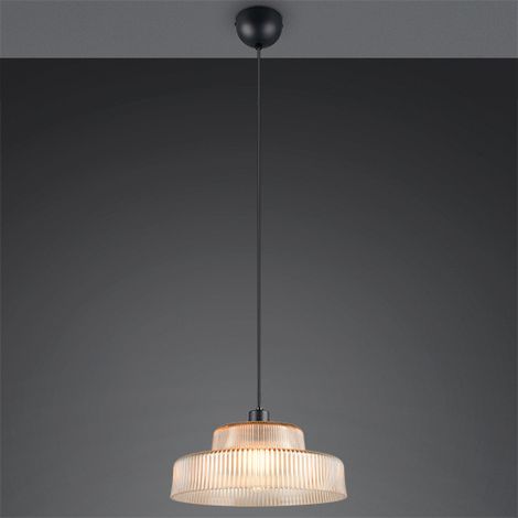 Lampe pendante classique Abella Verre ambré - R36761013