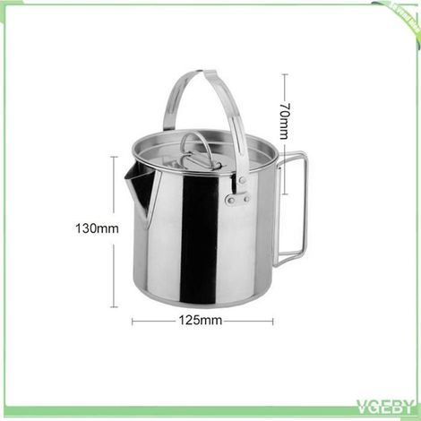 Bouilloire - FAFEICY - 1,2 L - Acier inoxydable - Poignée pliante - Compact sac à dos (1/5)
