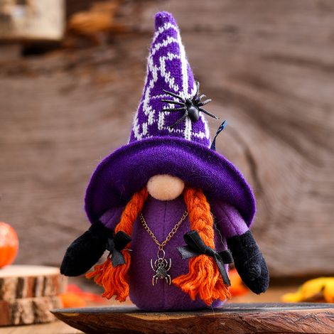 Gnome d'Halloween en peluche sans visage, décoration de table, cadeau pour enfants (1/5)