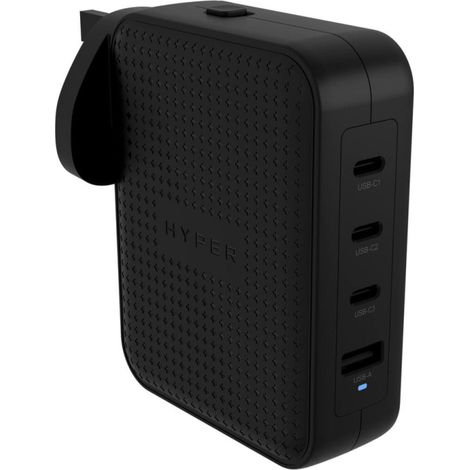 HYPER HJ1001BKWWGL chargeur de appareil mobile Contrôleur de console de jeux, Téléphone portable, Netbook, Ordinateur portable, Smartphone, Tablette Black Power alterna Quick Charge Indoor