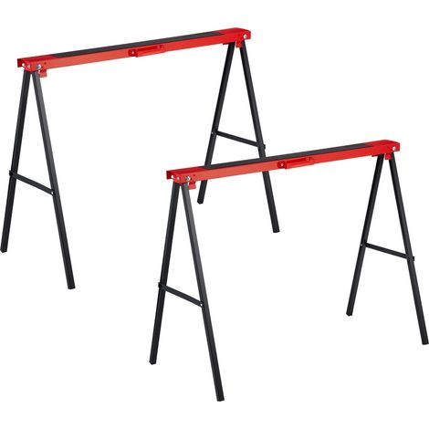 Sawhorse set foldable 100 kg capacity