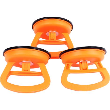 Lot de 3 ventouses de réparation automobile en plastique à forte aspiration pour débosseler et soulever les carreaux de verre. (1/5)