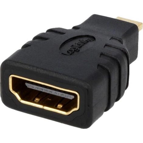 Adaptateur HDMI femelle micro HDMI prise male - Noir