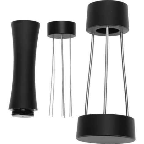 Distributeur d'aiguilles pour agitateur à café en acier inoxydable noir (1/5)