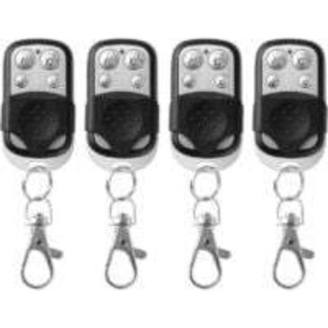 Set of 4 universal remote controls for gates, universal wireless remote control for garage doors, 433.92 MHz compatible remote control, universal garage door remote control (1/5)