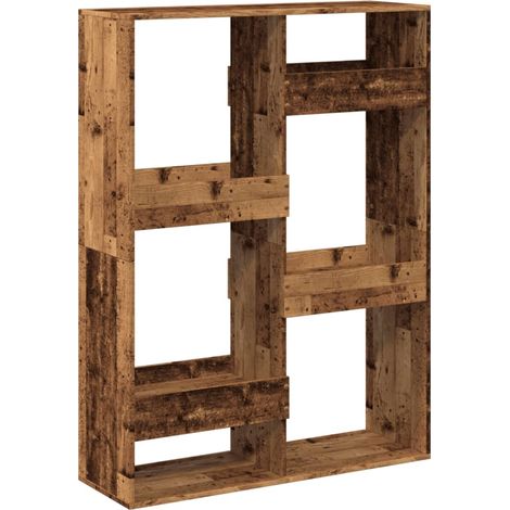 Maison Exclusive - Raumteiler Altholz-Optik 100x33x135 cm Holzwer