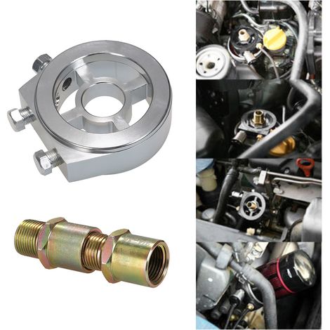 Adaptateur universel de plaque Sandwich de refroidisseur de filtre à huile de voiture pour la température et la pression
