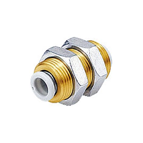Adaptateur de traversée de cloison SMC KQ2 vers Enfichable, 16 mm Enfichable, 16 mm