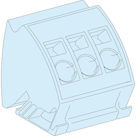 Linergy TB - Bloc de terre à connection rapide - 3 x 16 mm² - lot de 4 - LVS04215