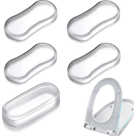5-teiliges Set Ersatz-WC-Sitzpuffer Silikon-WC-Sitz