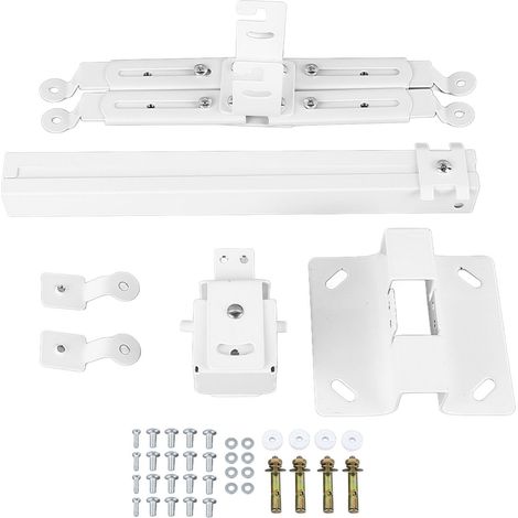 Support mural universel antirouille pour projecteur plafond réglable 4 trous, compatible salle de conférence bureau (1/5)