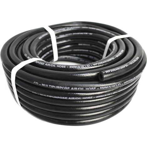 Rs Pro – Tuyau à air comprimé 13mm – Longueur 25m – NBR, SBR – Pression max 20 bars – Pour outils à air comprimé