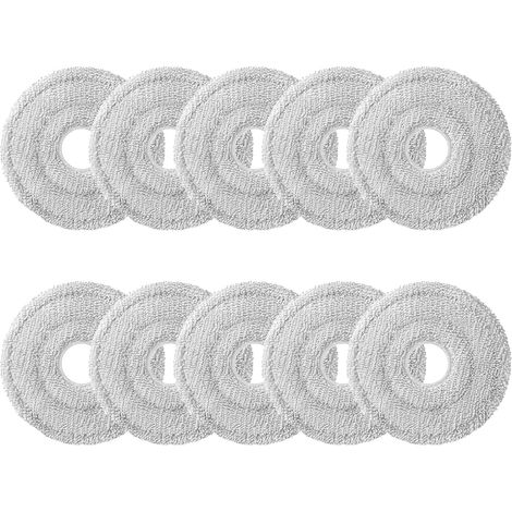 10 Pièces Serpillière,Chiffon Lavable Compatible Dreame L10s,Xiaomi X10,Mova E30,Nettoyage Sol (1/5)