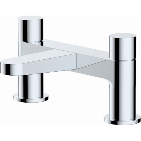 RAK Petit Round Chrome Deck Mounted Bath Filler Tap - RAKPER3004C (1/2)