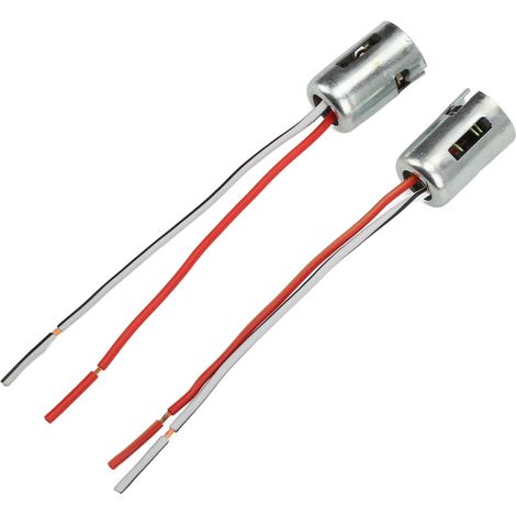 Lot de 2 adaptateurs connecteur pour ampoule 1156-3 à pied plat contact simple, support LED 12V 50W 6000K en ferroalliage, pratique léger et facile à installer (1/5)