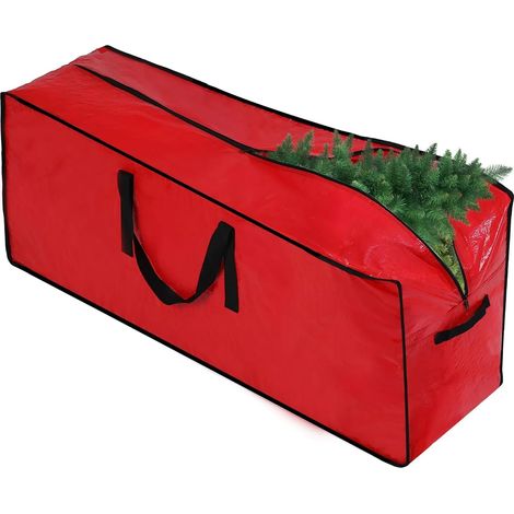 Housse de rangement pour grand sapin de Noël artificiel avec poignées, pouvant contenir des sapins artificiels jusqu'à 2,13 m (7 pieds)La housse (1/5)