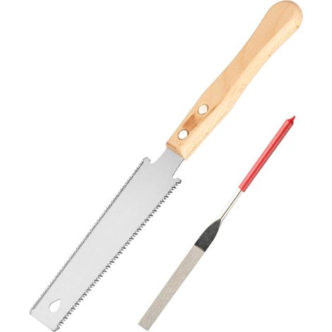 Kleine japanische Handsäge für Holzbearbeitungswerkzeuge, 11/17 TPI Doppelschnitt-Säge, für Holzbearbeitung, feinzahnige Säge zum Beschneiden und Trimmen, Werkzeuge (1/5)