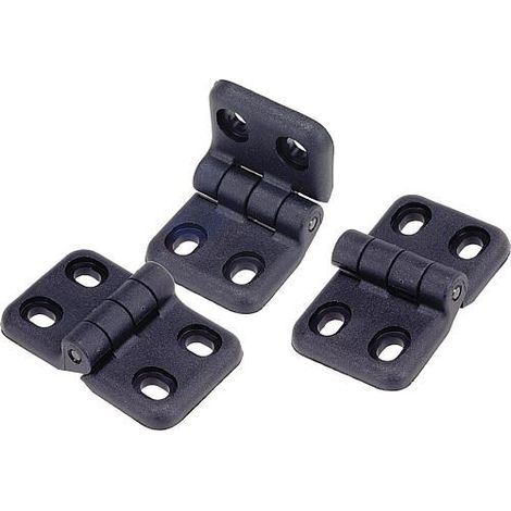 Charniere, plastique entraxe 40 mm 1 piece