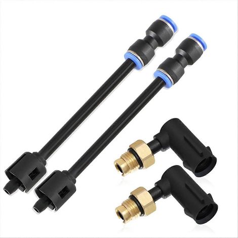 Kits de reparación de amortiguadores neumáticos con codo de suspensión de 2 piezas con mangueras para (1/5)