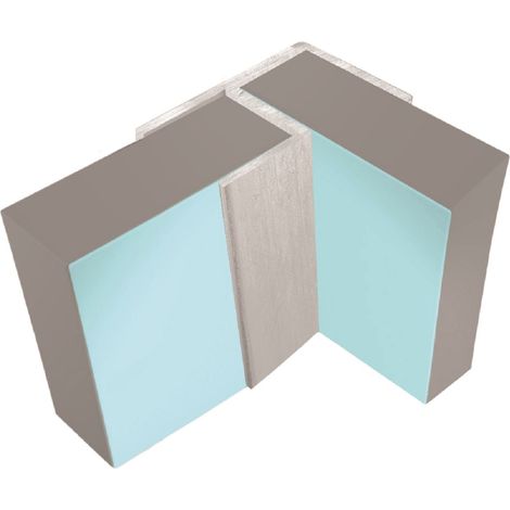 Multipanel Classic 11mm Wall Panel Flush Corner Trim Type 100 Satin Anodised (1/2)