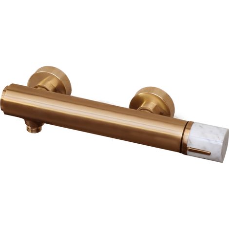 Essebagno Manopola mechanische duscharmatur marmor gebürstetes Kopfer