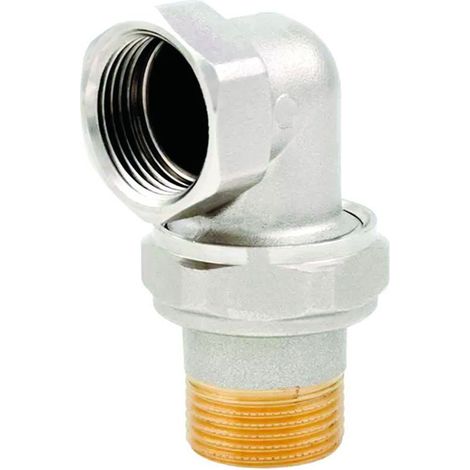 Raccordo Curvo 3 Pezzi Ottone Nichelato O-Ring F 1-1/4" Art.162 - ITAP