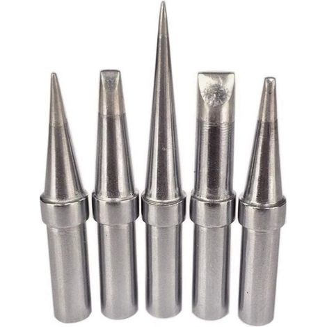 Lot De 5 Pointes De Fer À Souder De Rechange Pratiques Sans Plomb Eta Etb Etd Ets Ett Pour Weller Wesd51 Wesd50 Wcc100 (1/5)