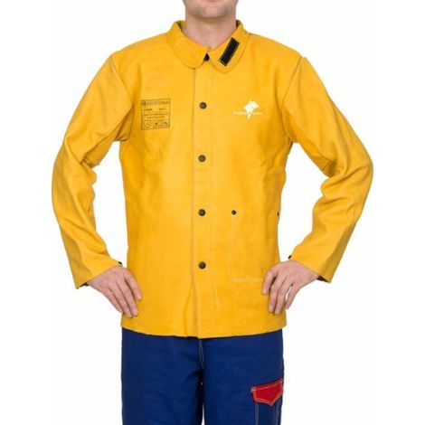 Chaqueta en cuero flor vacuno WELDAS Golden Brown Grain L (1/4)