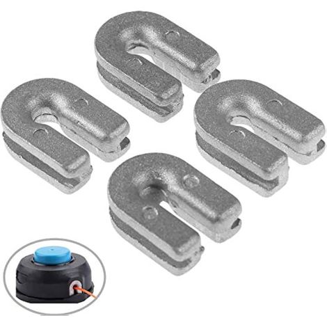 Lot de 4 Oeillets pour Tête de Débroussailleuse Compatible avec Husqvarna T45X T25 T35 T35X,Tête de Débroussailleuse à œillets pour Outils Électriques Extérieurs Accessoires Tondeuse (1/4)