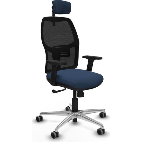 Chaise piqueras y crespo Alfera noir accoudoirs ajustables (1/2)