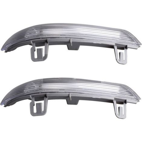 Clignotant Rétroviseur - ABS Blanc - Compatible Passat B5 B6 Golf 5 6 Jetta MK5 - 2 Pièces (1/5)