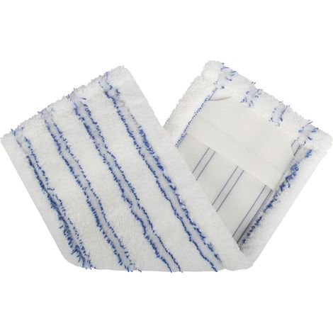 Serpillière En Microfibre - Bandes Abrasives Intégrées - Pour Carrelage Parquet Et Pierre - Taille 11x40 Cm (1/4)