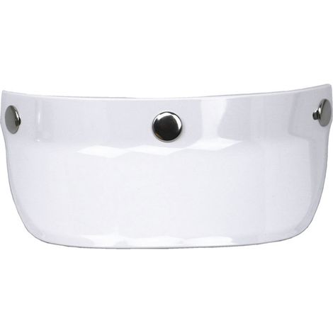 Visière universelle à 3 boutons-pression rabattable pour casque de moto à visage ouvert (1/5)