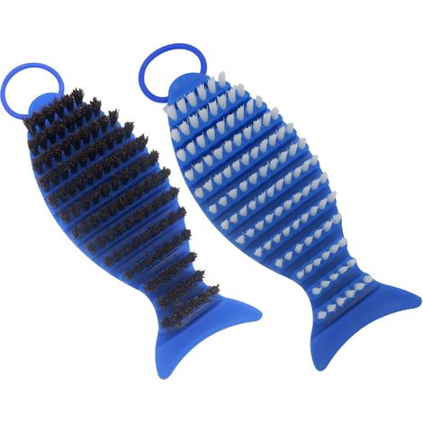 BEBUSINGOTO Paquete de 2 cepillos de limpieza para barras de pesas, cepillos de nailon para limpiar barras con peso, cepillo rígido para barras de levantamiento de pesas, mancuernas y barras (1/4)