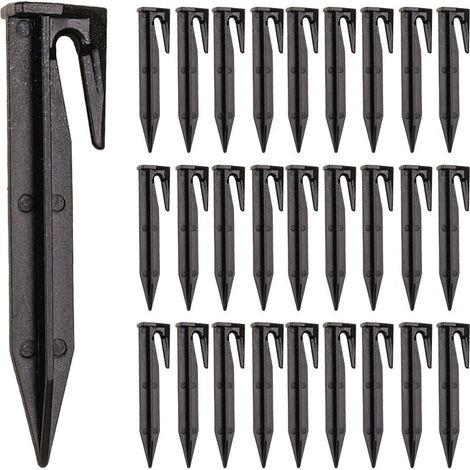 Lot De 100 Piquets De Fixation Pour Câbles Périphériques - Accessoires Pour Robots Tondeuses - Installation Facile et Rapide (1/3)