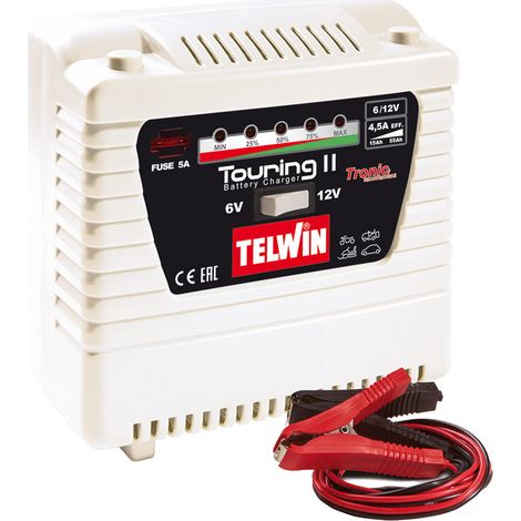 CARICABATTERIA 'TOURING 11' 2/6 A - 6/12 V  - TELWIN