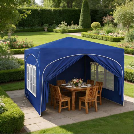 Gazebo pieghevole 3x3 m con pareti removibili OKMYHOME (1/5)