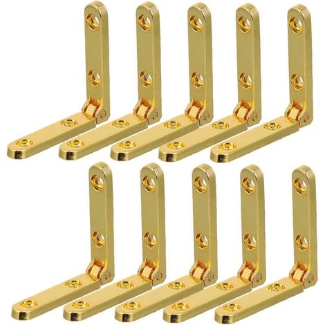 Operitacx Lot de 10 charnières décoratives en alliage de zinc pour boîtes à bijoux et à vin (1/5)